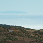 View of La Palma island from Izaña